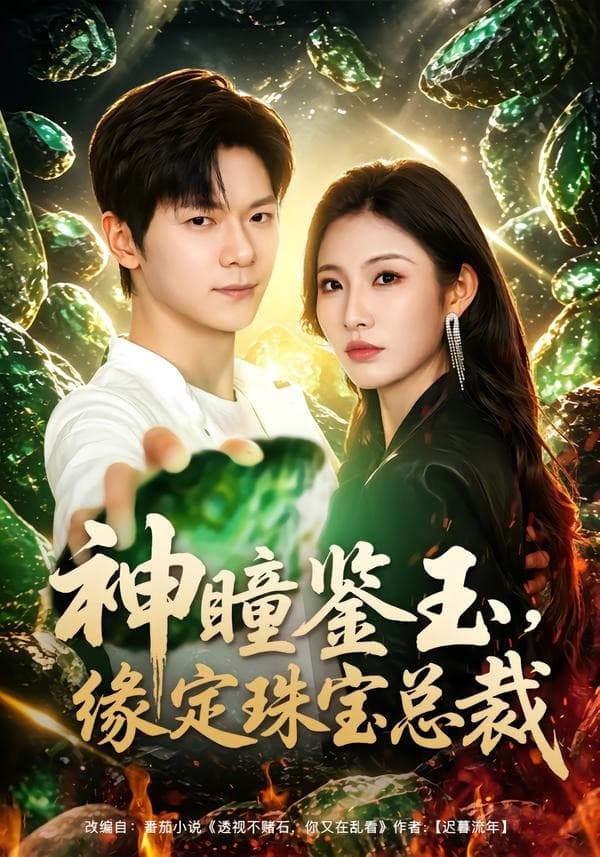 神瞳鉴玉，缘定珠宝总裁-短剧封面