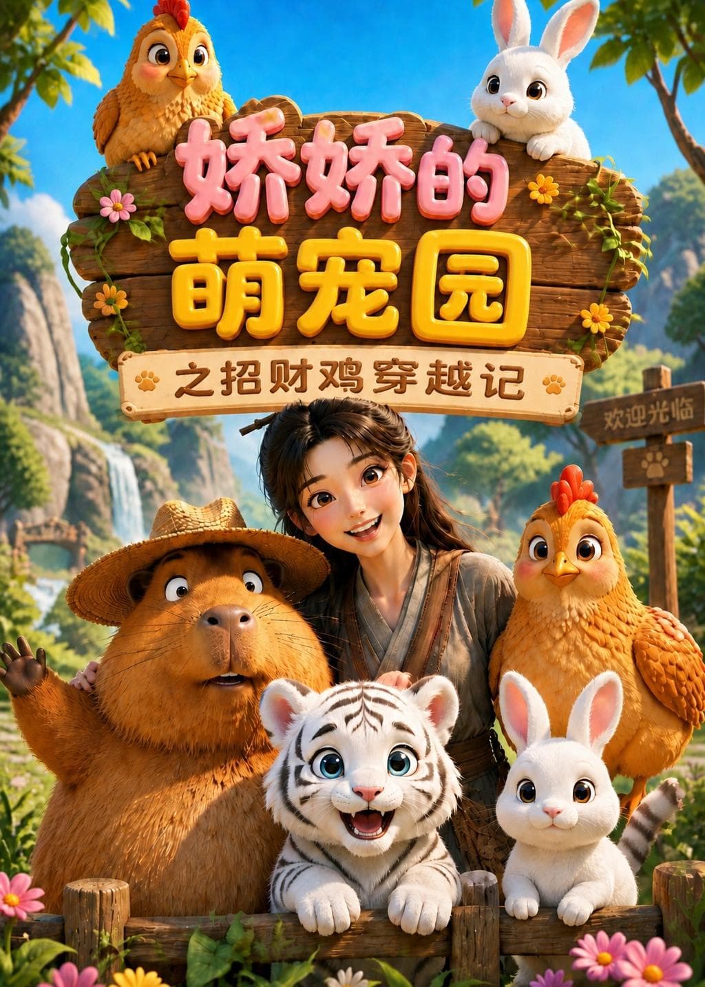 娇娇的萌宠园之招财鸡穿越记-剧集封面