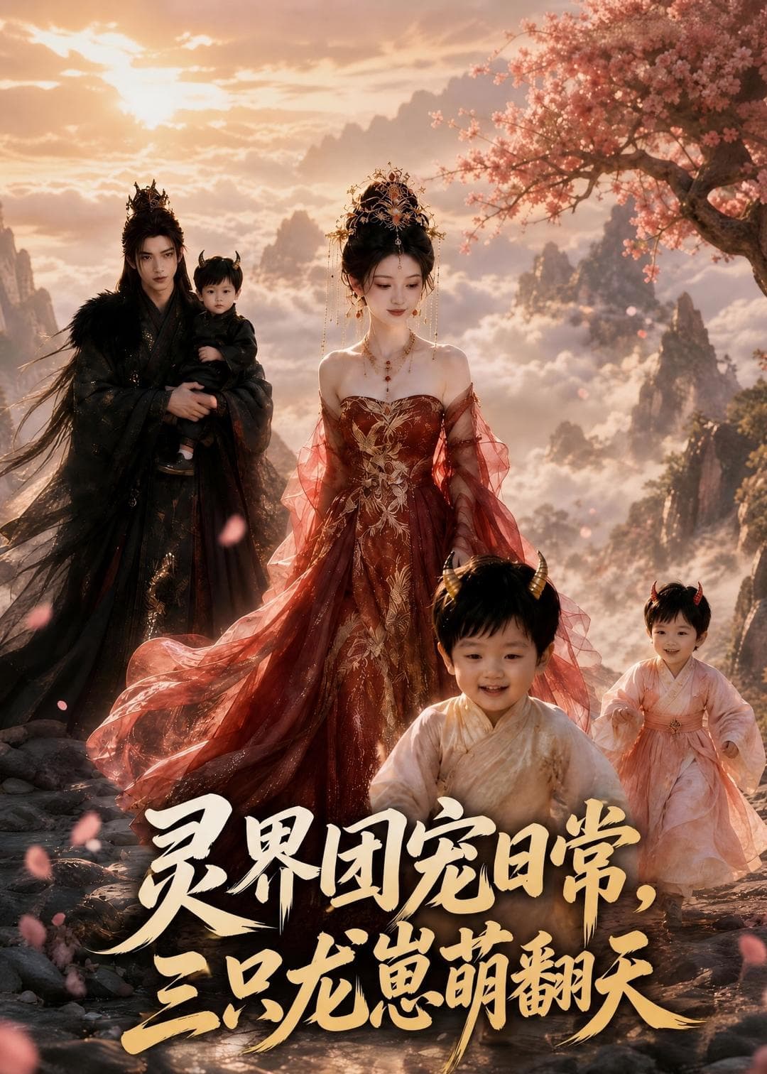 灵界团宠日常，三只龙崽萌翻天-剧集封面