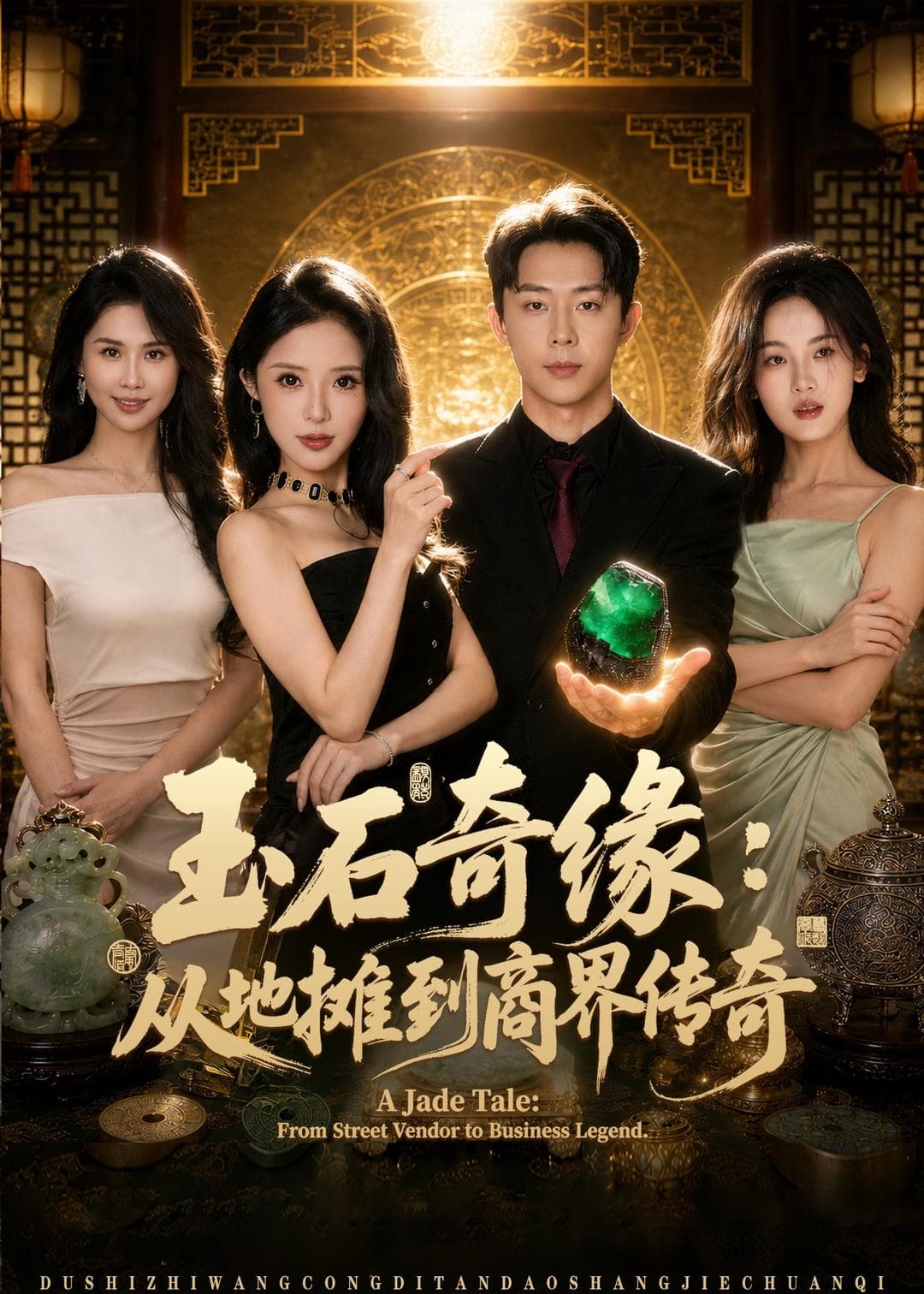玉石奇缘：从地摊到商界传奇-短剧封面