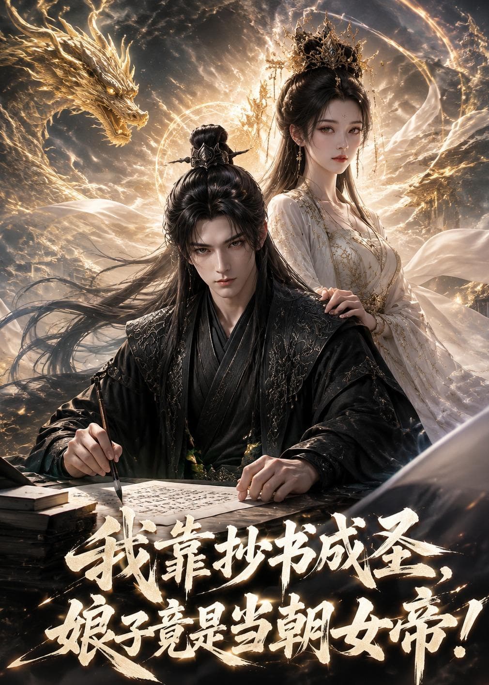 我靠抄书成圣，娘子竟是当朝女帝！-剧集封面