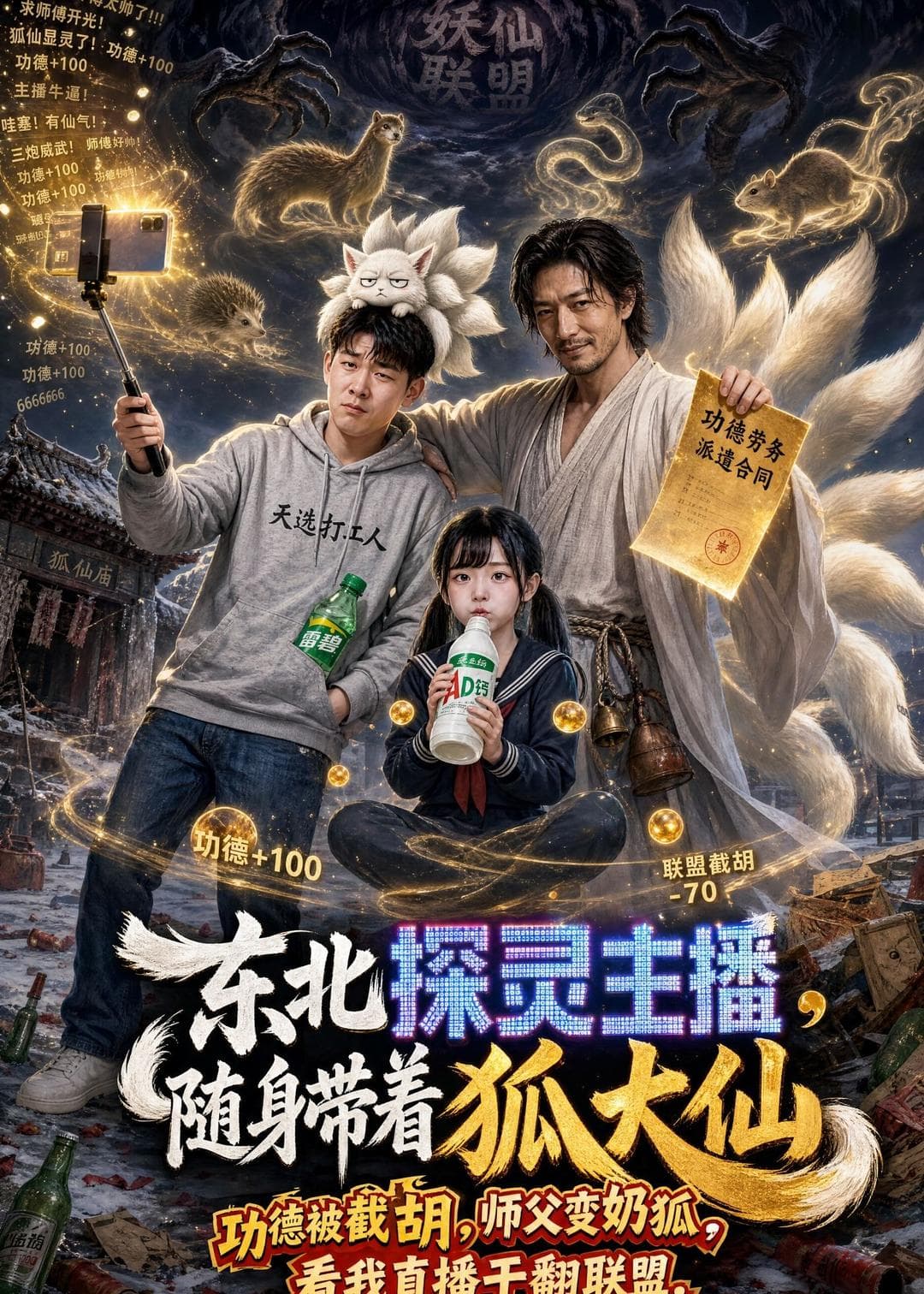 东北探灵主播，随身带着狐大仙-剧集封面