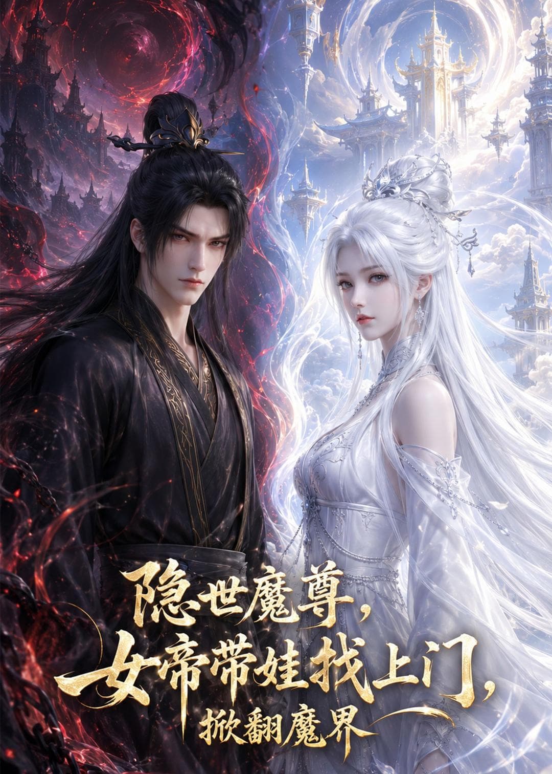 隐世魔尊，女帝带娃找上门，掀翻魔界-剧集封面