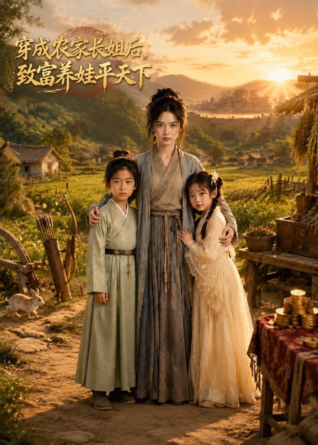 穿成农家长姐后，致富养娃平天下-剧集封面