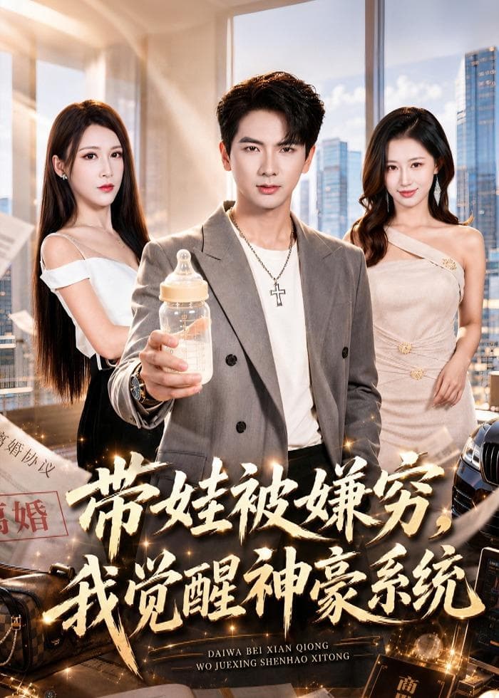 带娃被嫌穷，我觉醒神豪系统-短剧封面