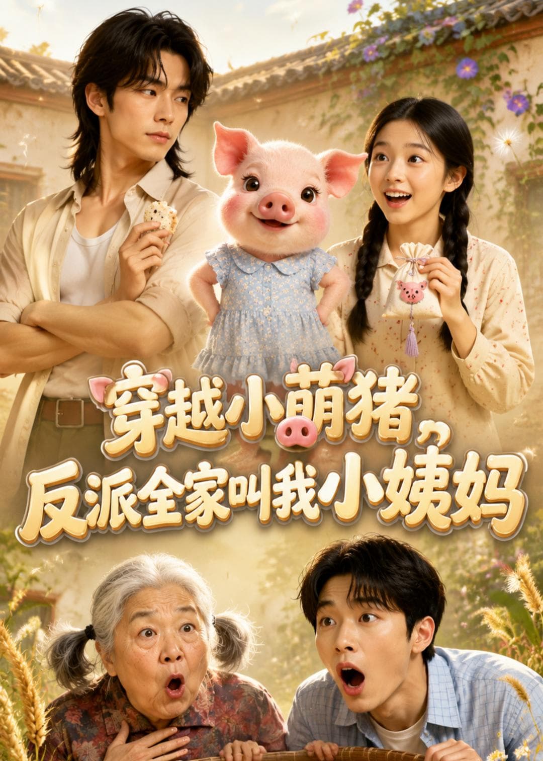 穿越小萌猪，反派全家叫我小姨妈！-剧集封面