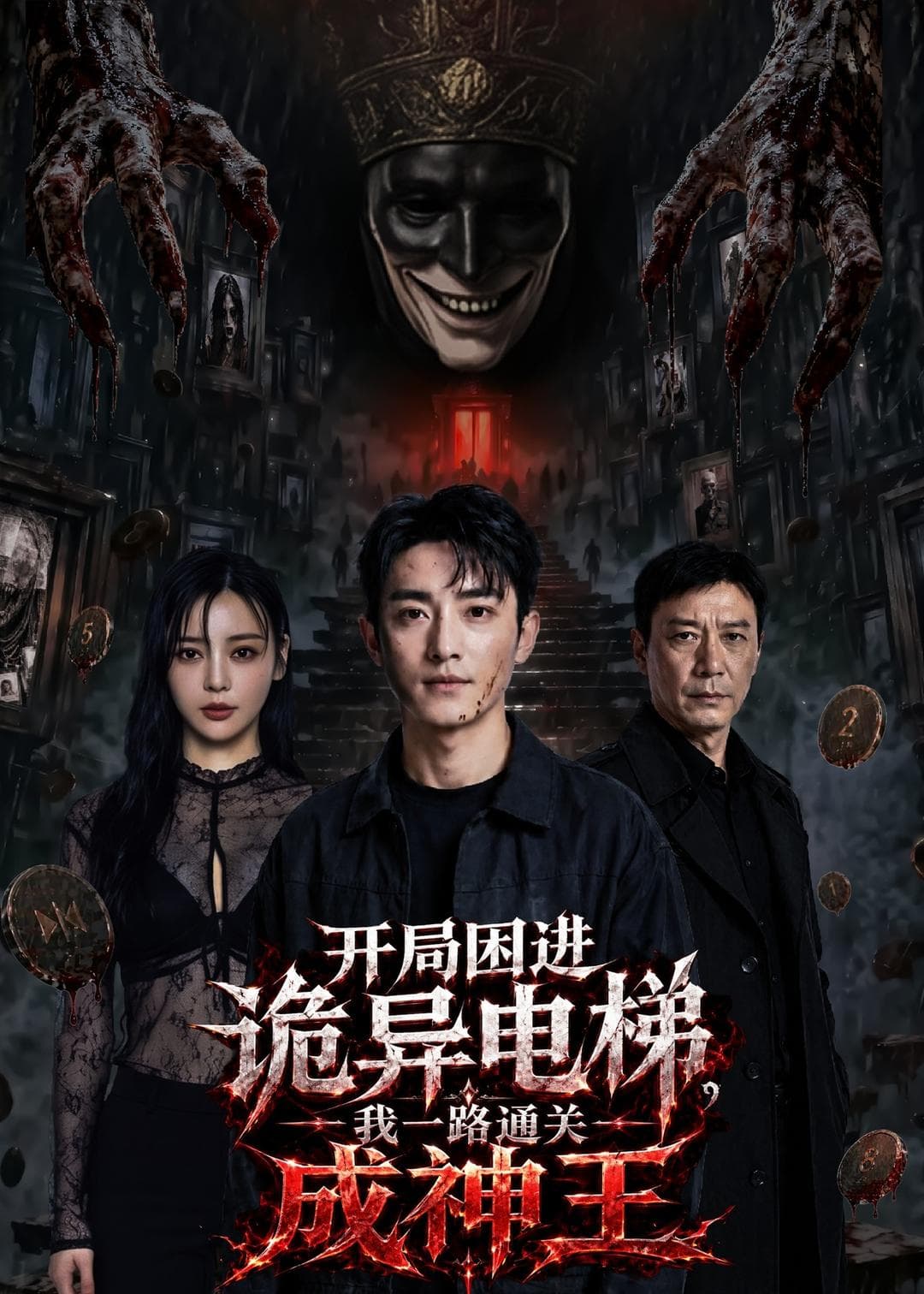 开局困进诡异电梯，我杀回关成神王-剧集封面