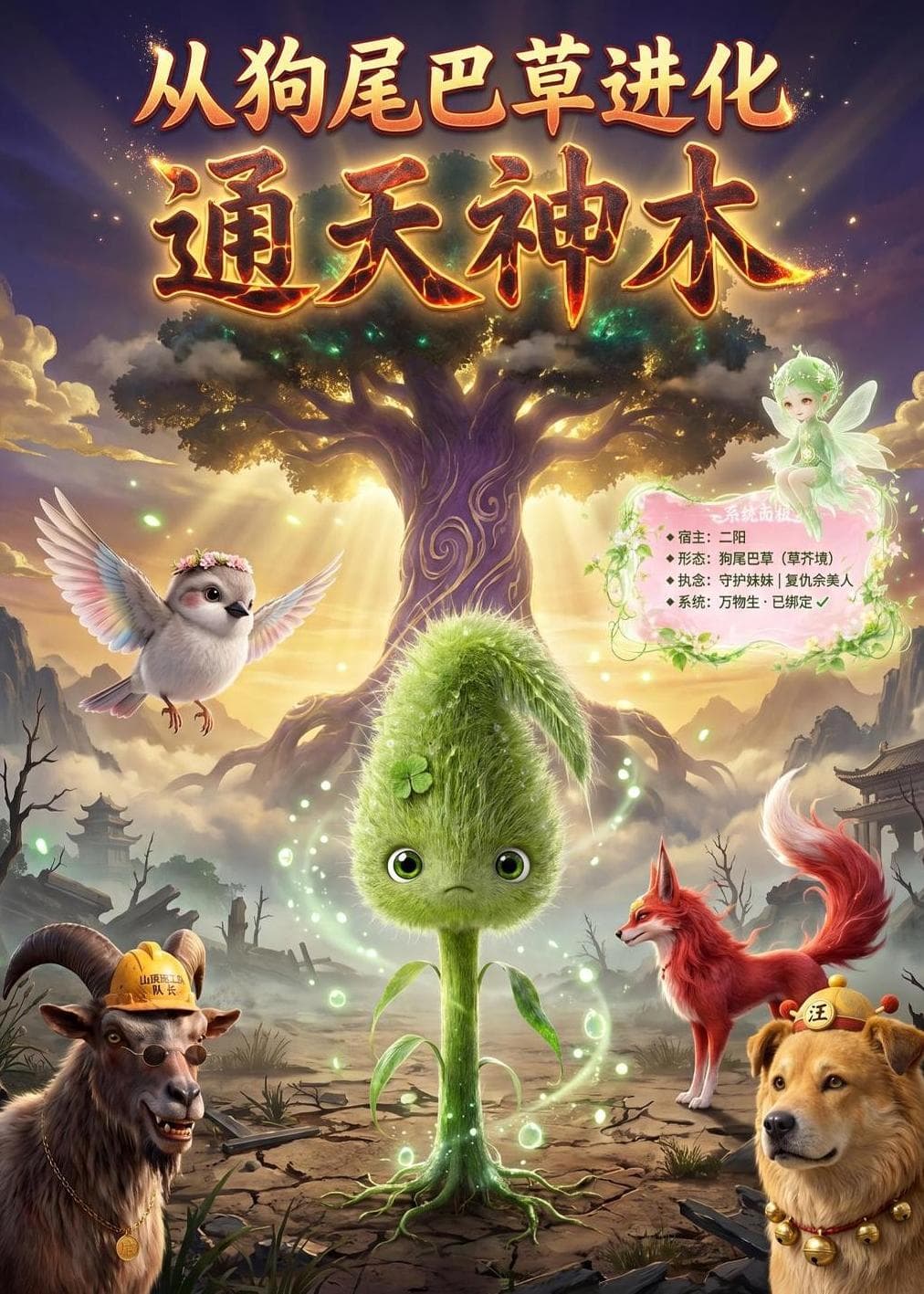 从狗尾巴草进化通天神木-剧集封面