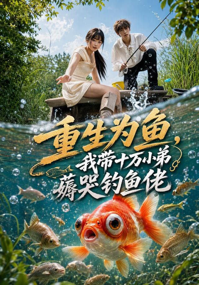 重生为鱼，我带十万小弟薅哭钓鱼佬-短剧封面