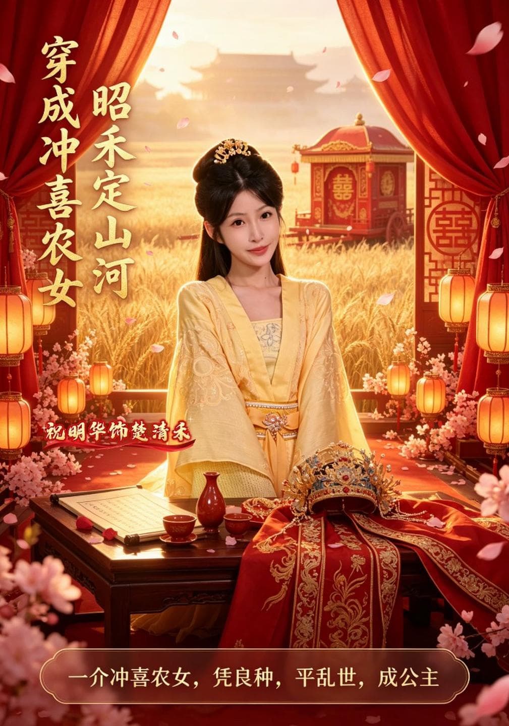 穿成冲喜农女,昭禾定山河-短剧封面