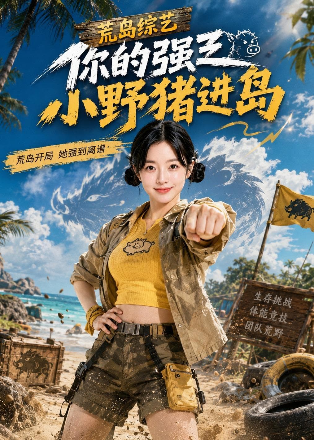 荒野综艺你的强之小野猪进岛-剧集封面