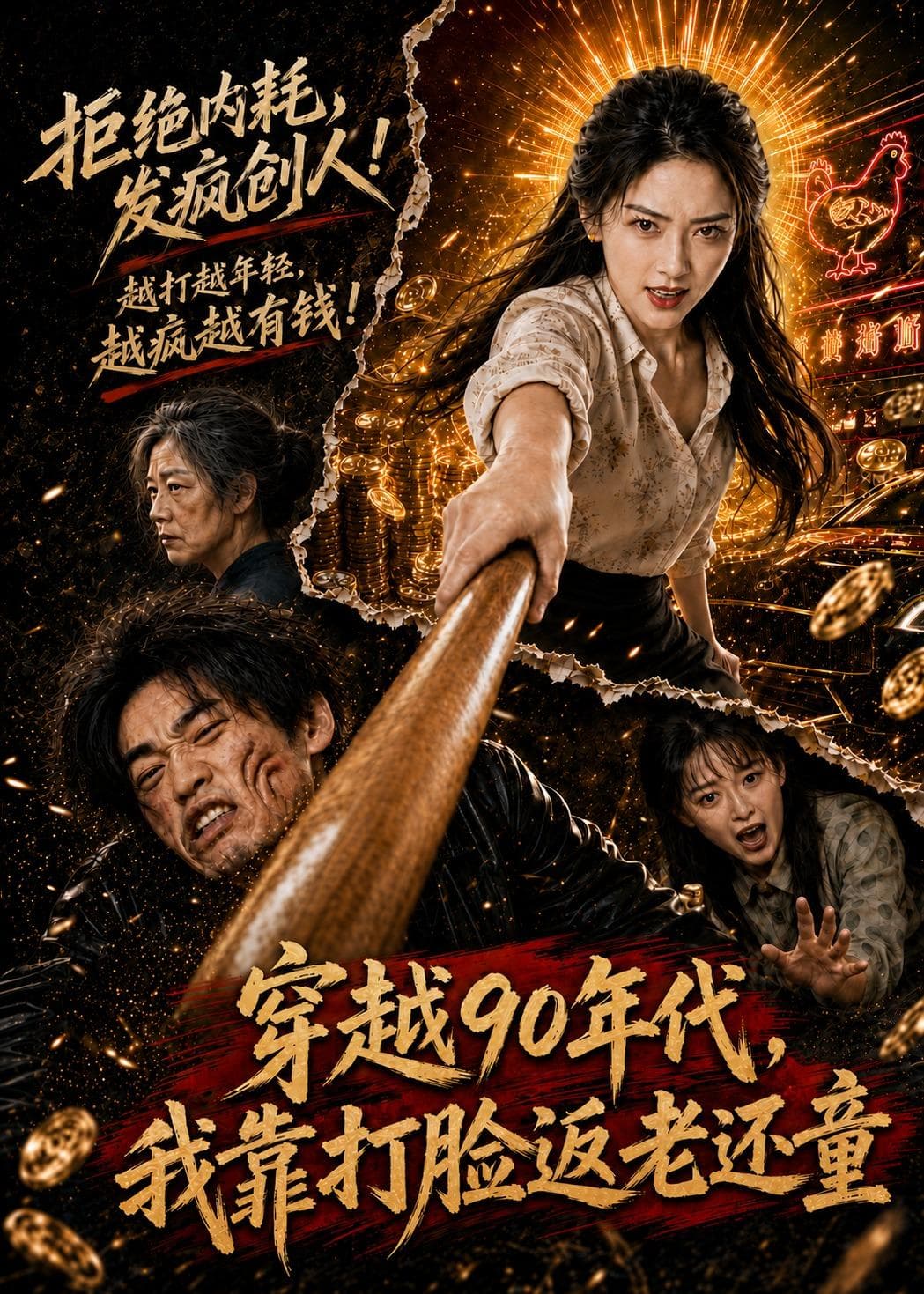 穿越90年代，我靠打脸返老还童-剧集封面