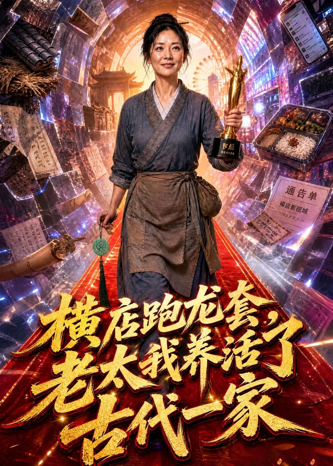 横店跑龙套，老太我养活了古代一家-剧集封面
