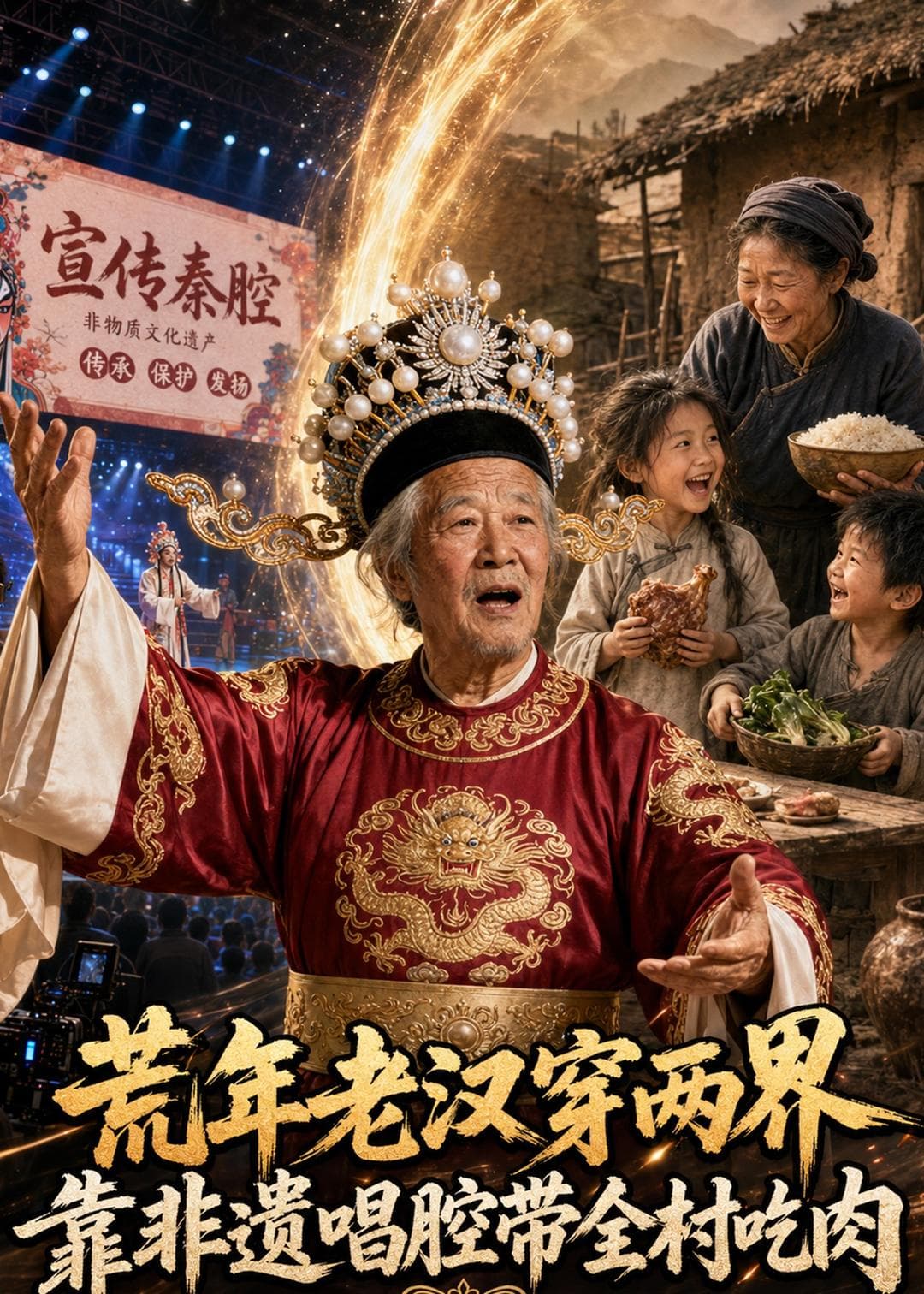 荒年老汉穿两界：靠非遗唱腔带全村吃肉-剧集封面