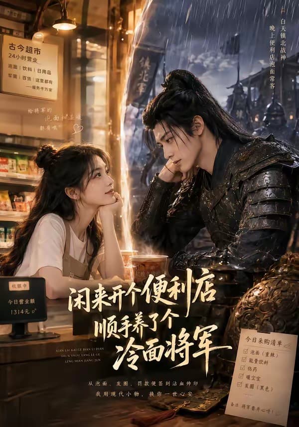 闲来开个便利店，顺手养了个冷面将军-剧集封面
