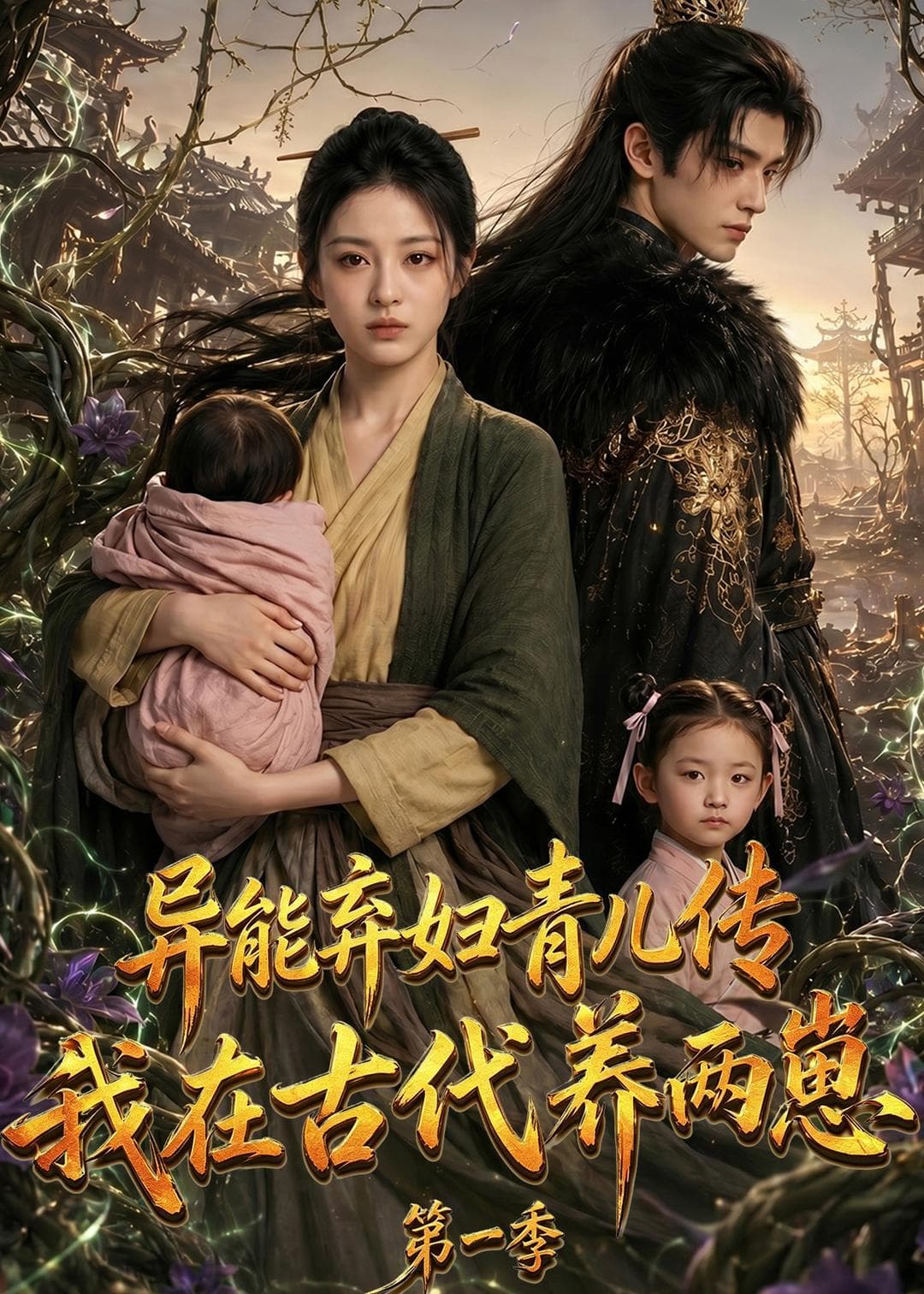 异能弃妇青儿传，我在古代养两崽第一季-剧集封面