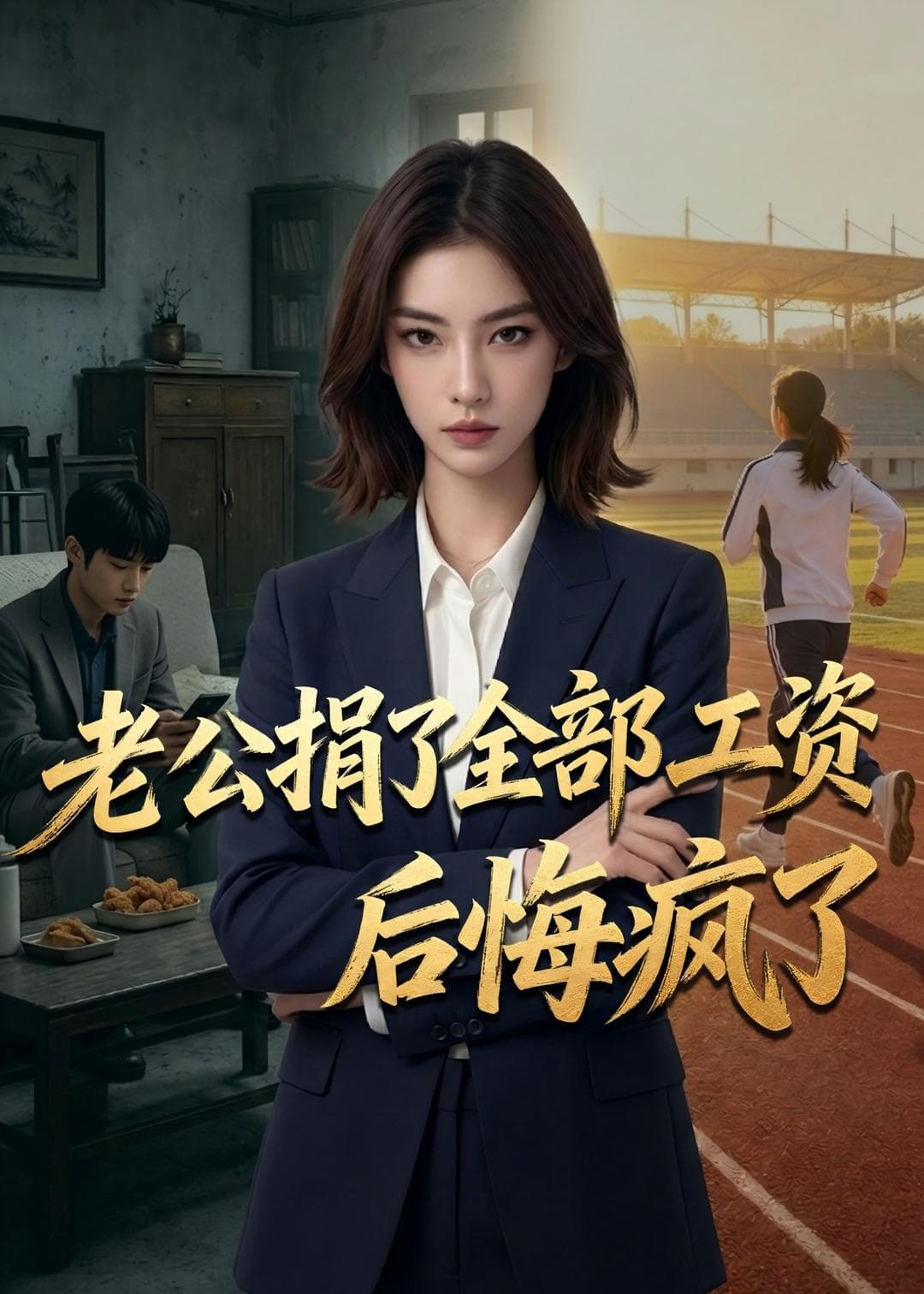 老公捐了全部工资后悔疯了-剧集封面
