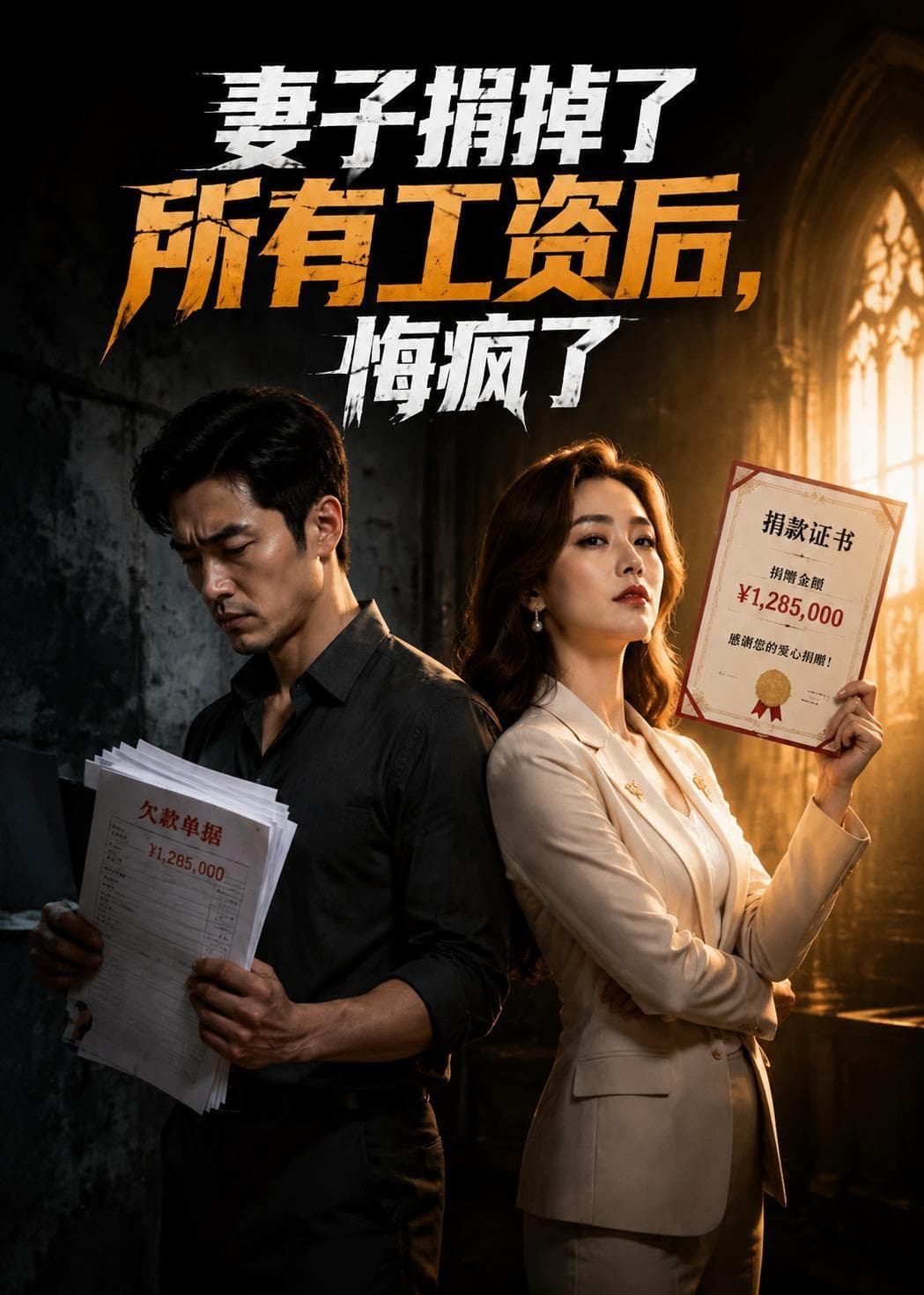 妻子捐掉了所有工资后，悔疯了-剧集封面