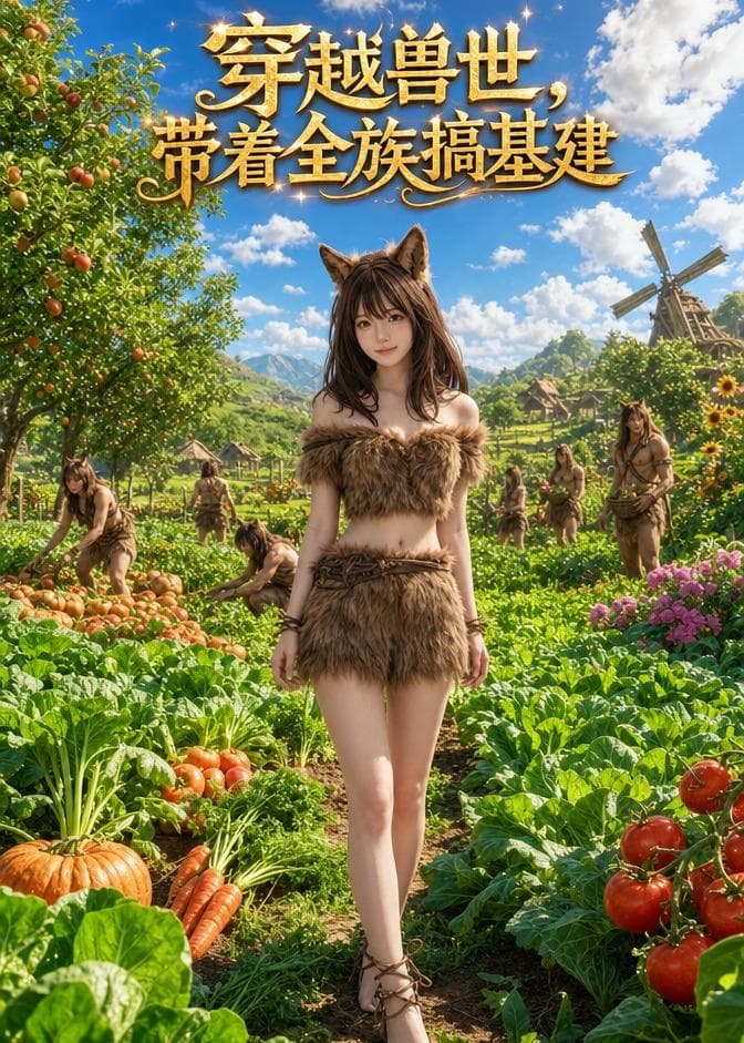 穿越兽世，带着全族搞基建-剧集封面