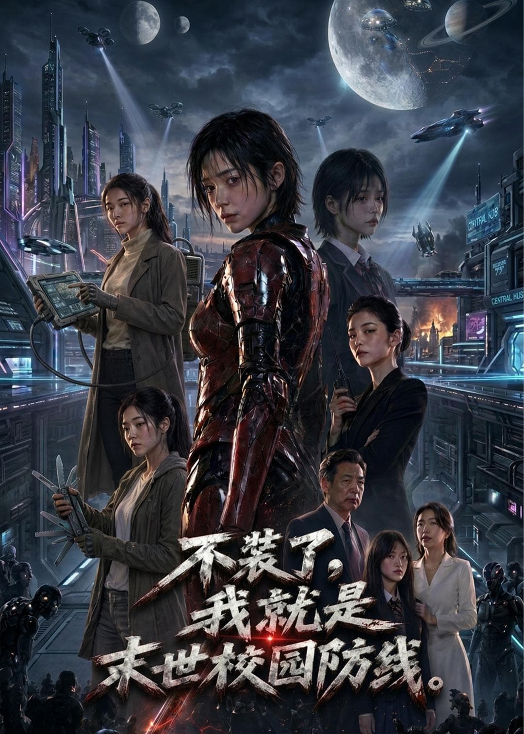 不装了，我就是末世校园防线-剧集封面