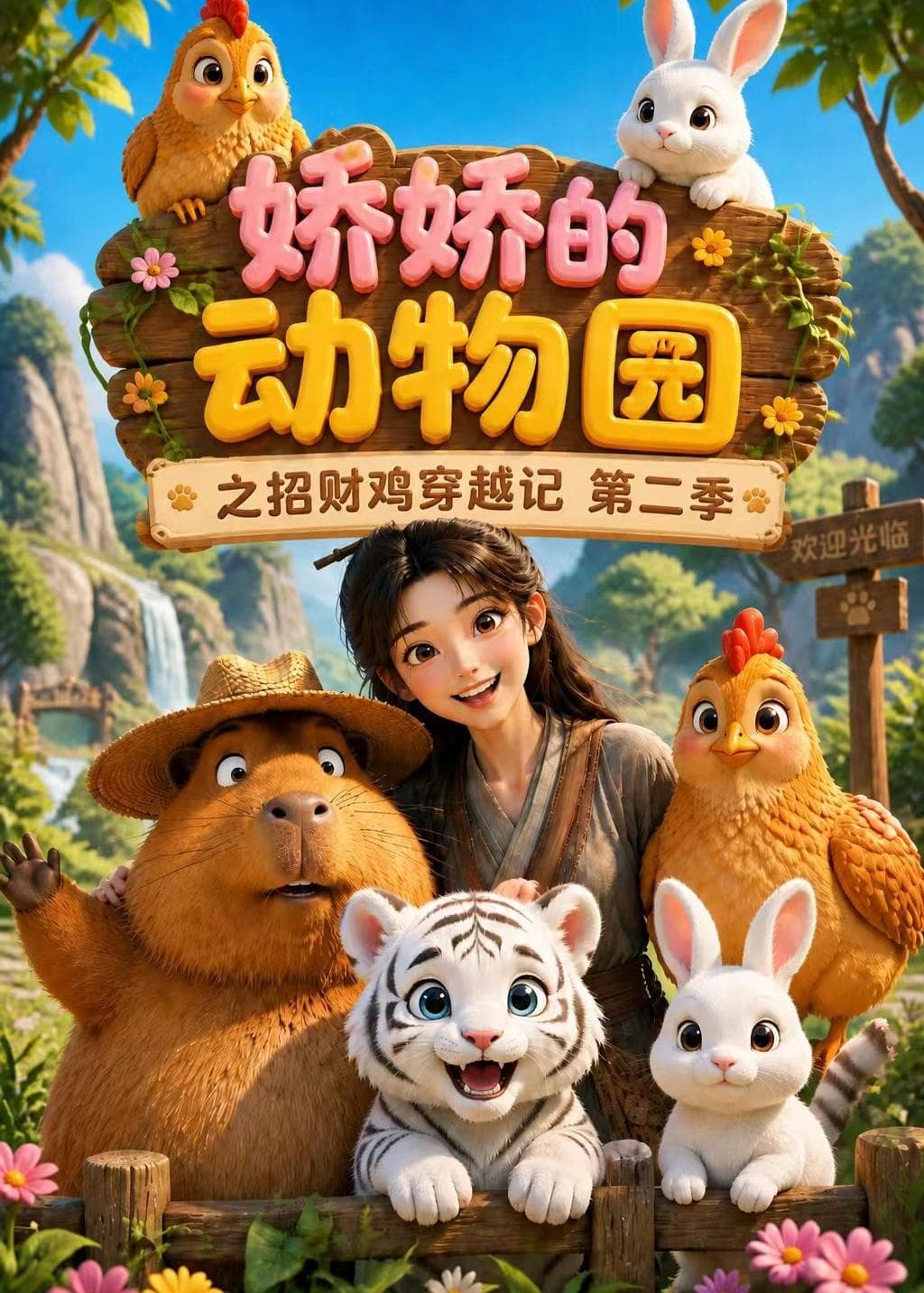 娇娇的动物园之招财鸡穿越记第二季-剧集封面