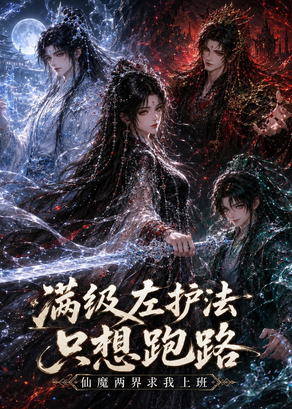 满级左护法只想跑路，仙魔两界求我上班-剧集封面