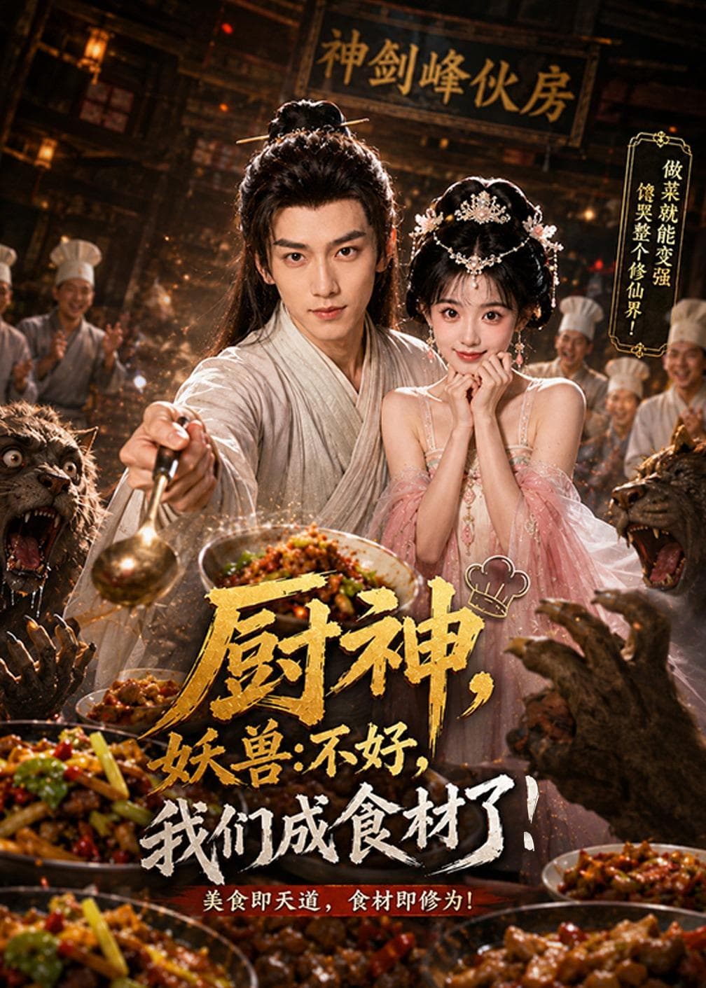 厨神，妖兽：不好，我们成食材了-剧集封面