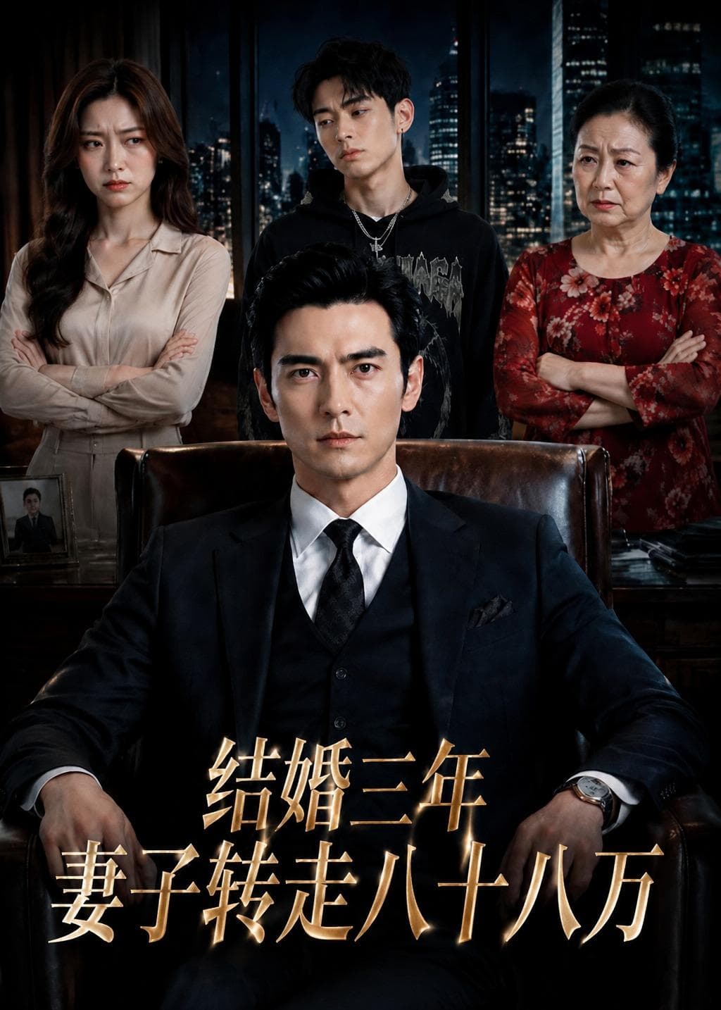 结婚三年，妻子转走八十八万-剧集封面