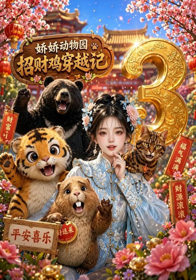 娇娇动物园，招财鸡穿越记第三季-剧集封面