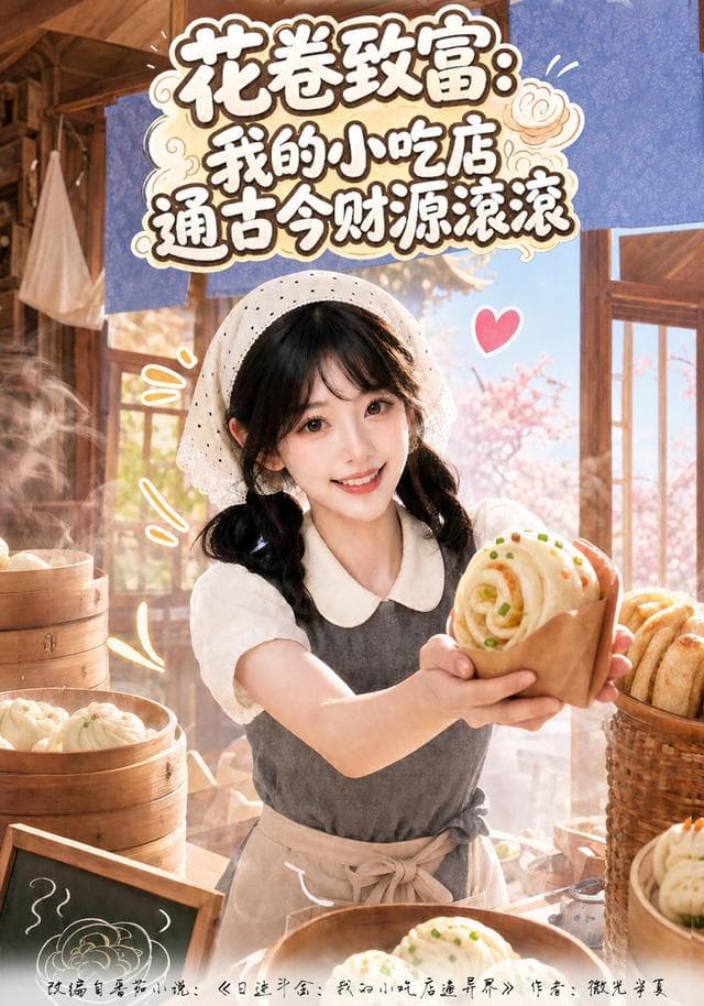 花卷致富：我的小吃店通古今财源滚滚-剧集封面