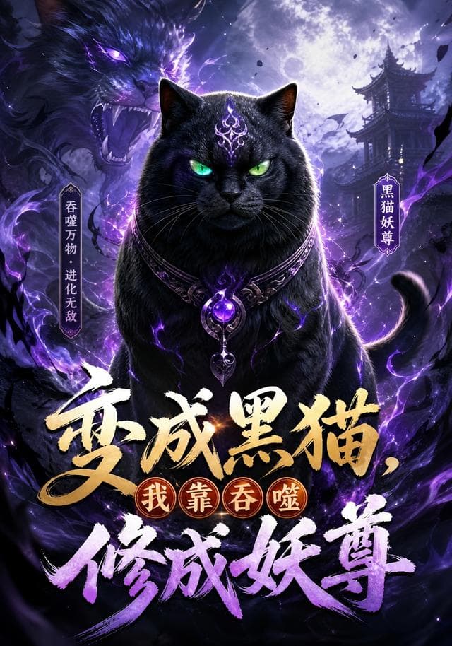 变成黑猫，我靠吞噬修成妖尊-剧集封面