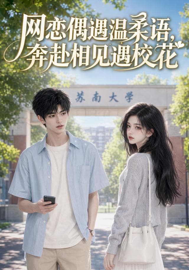 网恋偶遇温柔语，奔赴相见遇校花-剧集封面