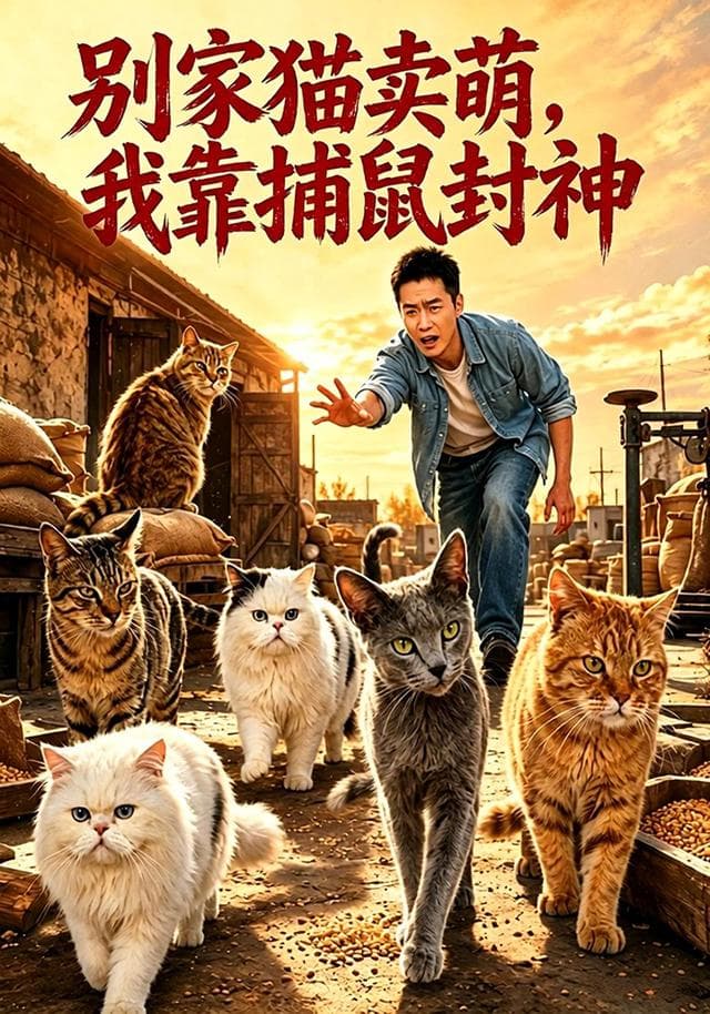 别家猫卖萌，我靠捕鼠封神-短剧封面