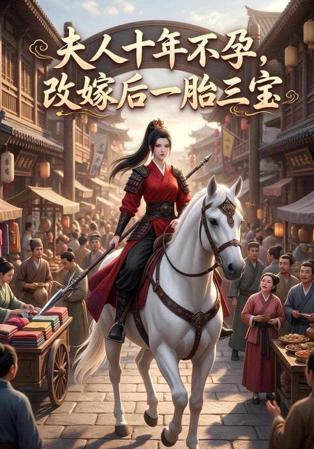 夫人十年，不孕改嫁后一胎三宝-剧集封面