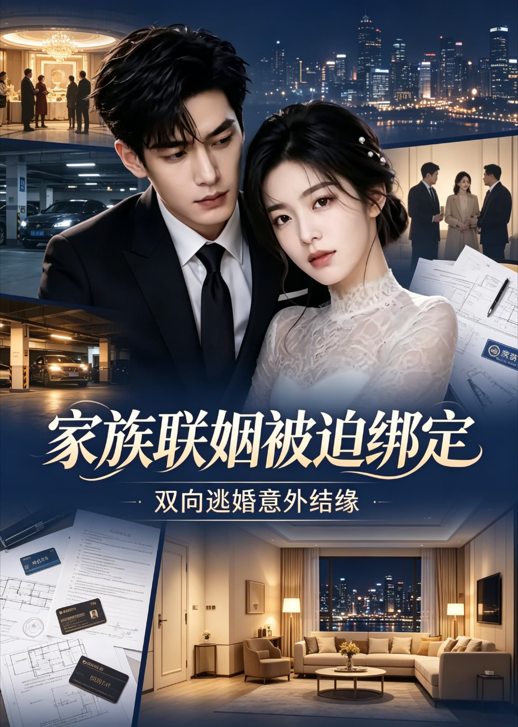 家族联姻被迫绑定，双向逃婚意外结缘-剧集封面