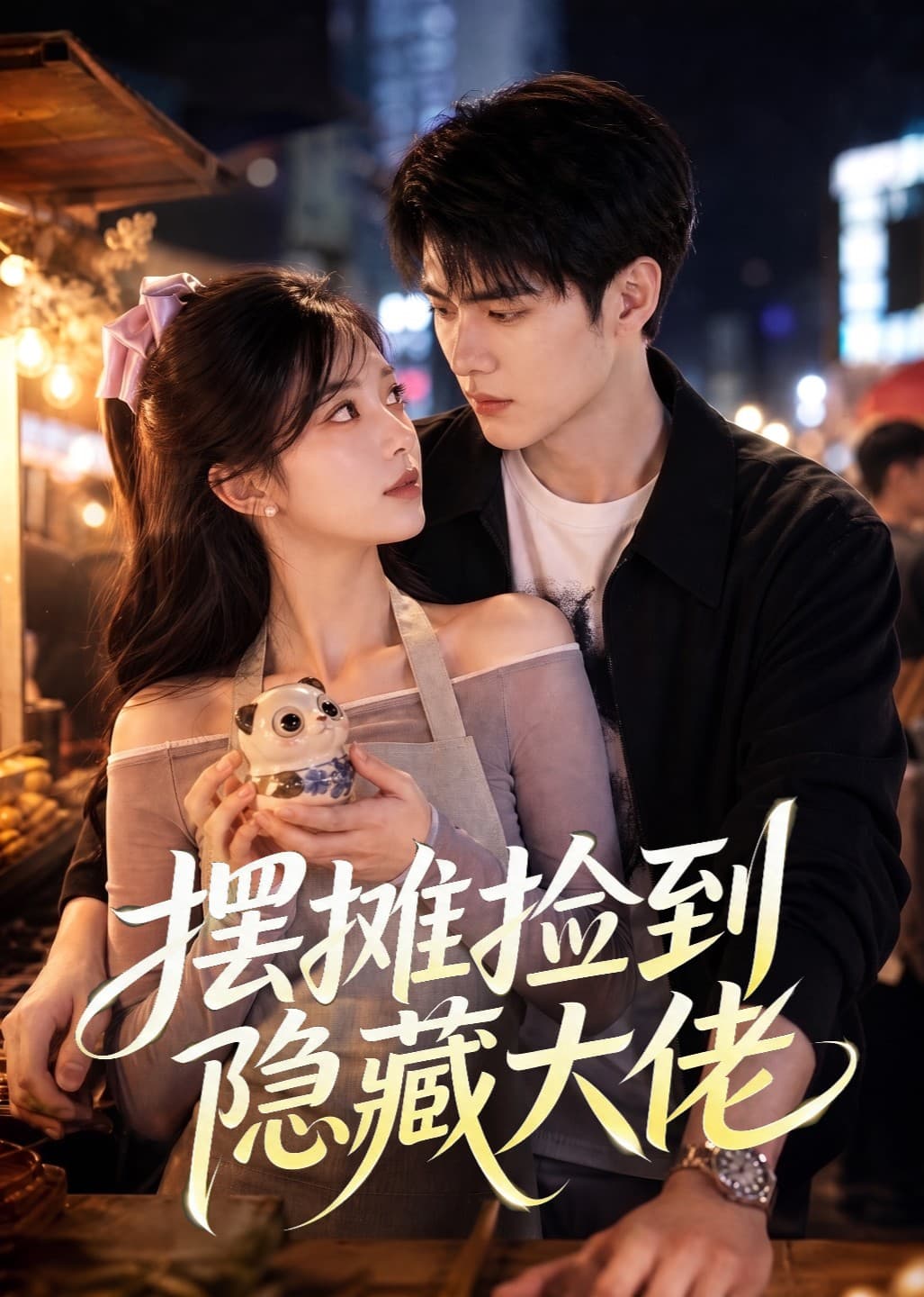 摆摊捡到隐藏大佬-剧集封面