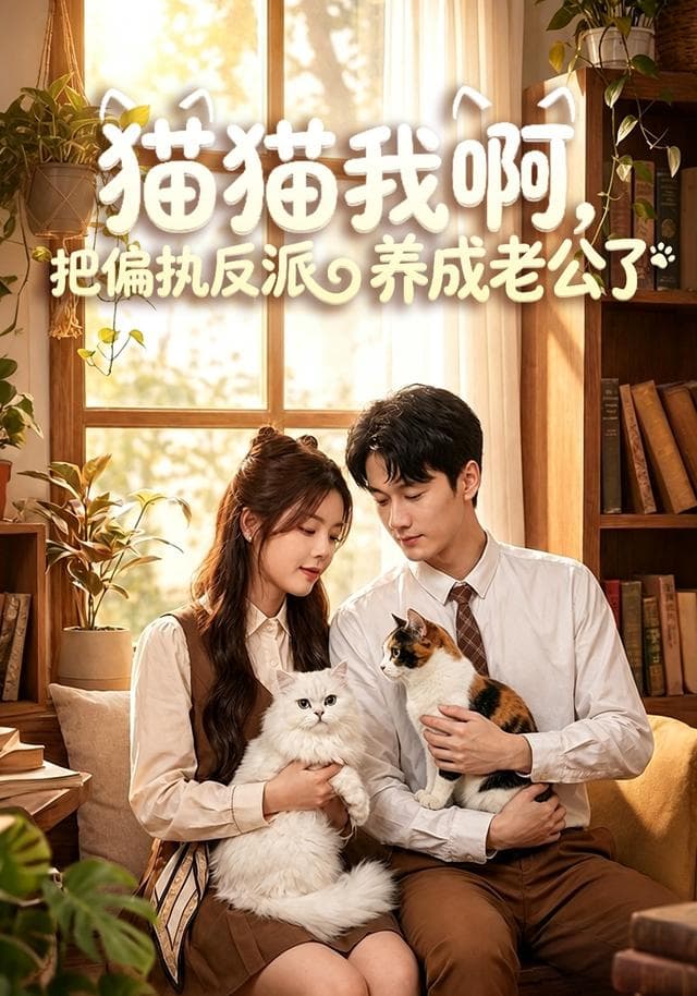 猫猫我啊，把偏执反派养成老公了-短剧封面