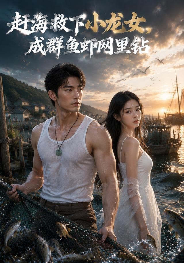 赶海救下小龙女，成群鱼虾网里钻-剧集封面