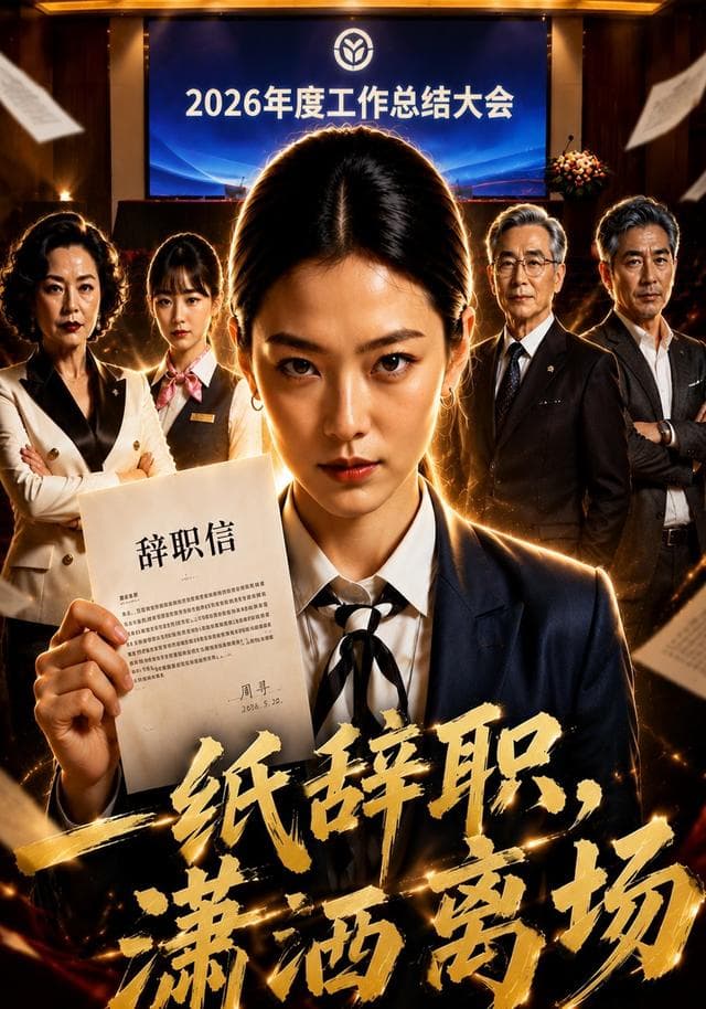 一纸辞职,潇洒离场AI短剧