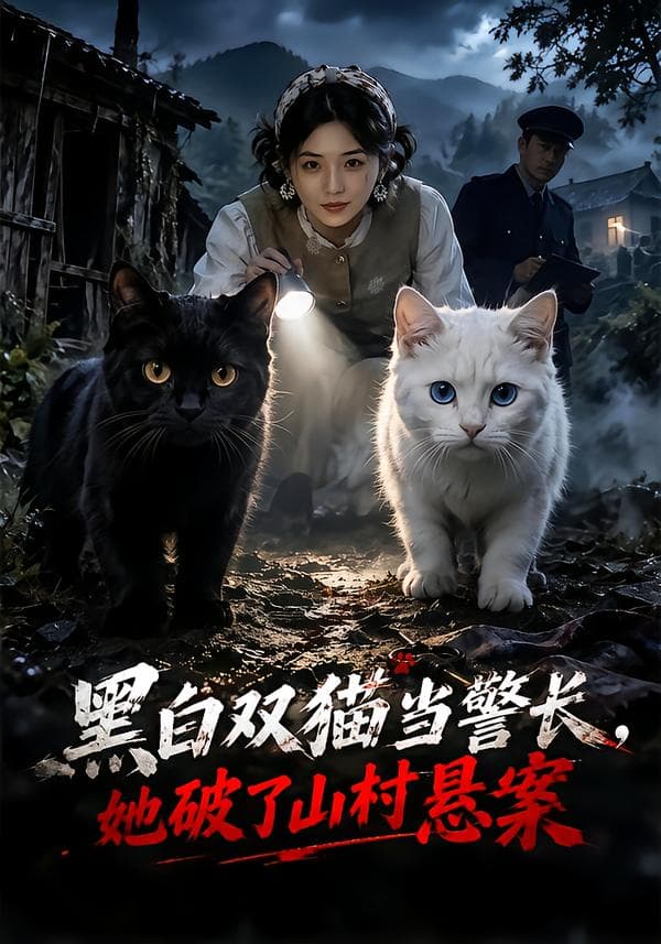 黑白双猫当警长，她破了山村悬案