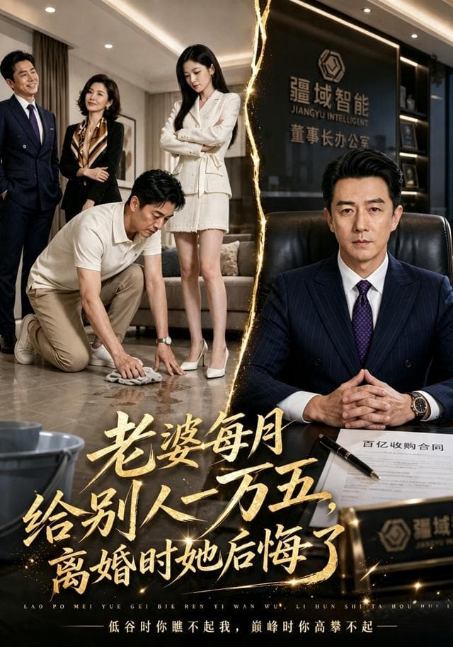 老婆每月给别人一万五,离婚时她后悔了AI短剧