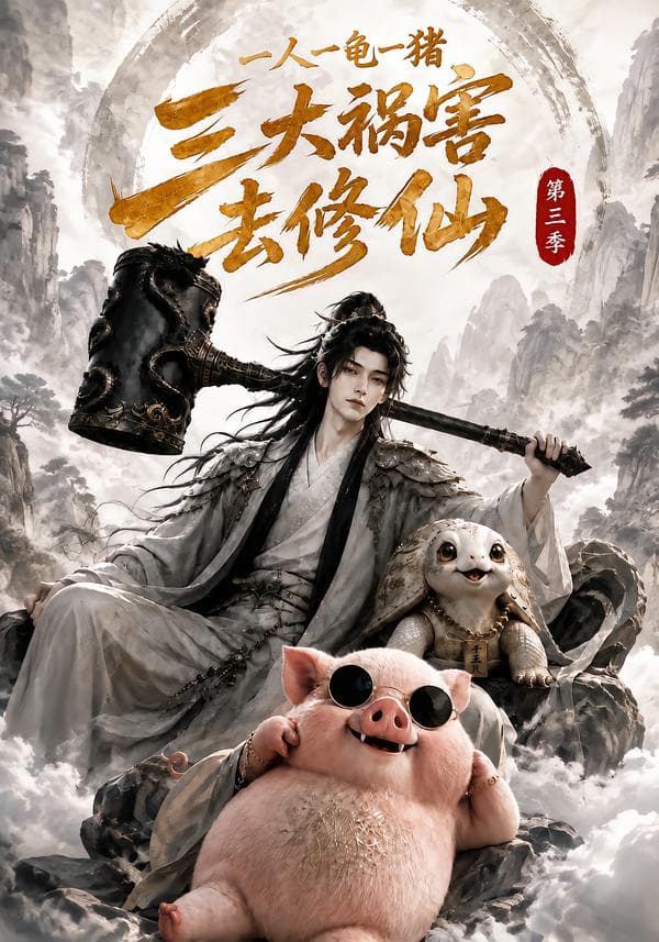 一人一龟一猪,三大祸害去修仙第三季