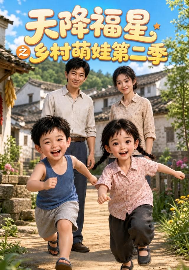 天降福星之乡村萌娃第二季AI短剧-剧集封面