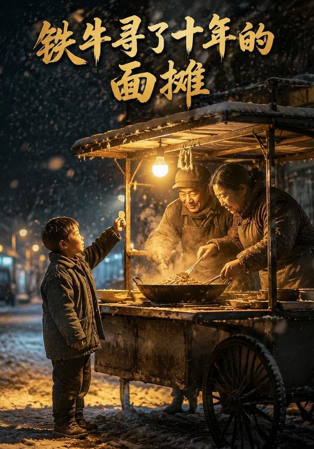 铁牛寻了十年的面摊Ai短剧